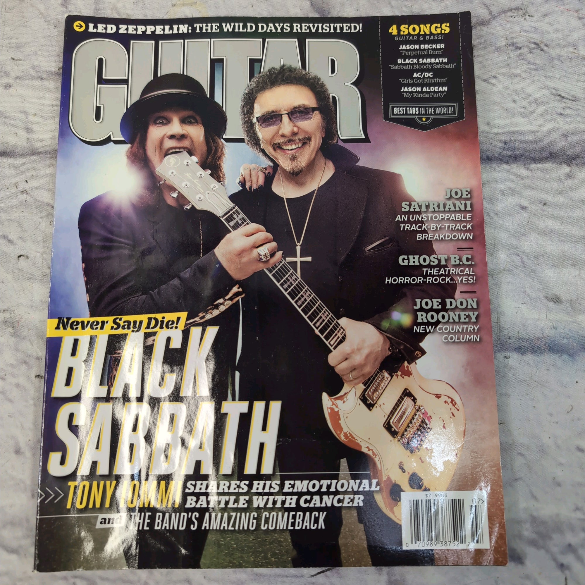 Guitar World July 2013 Black Sabbath | Joe Satriani | Joe Don Rooney Magazine