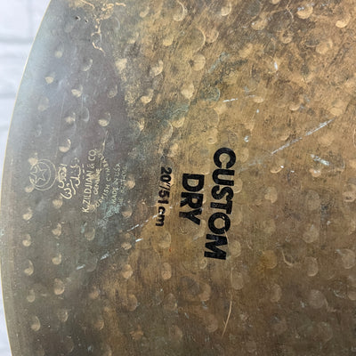 Zildjian 20" K Custom Dry Ride Cymbal