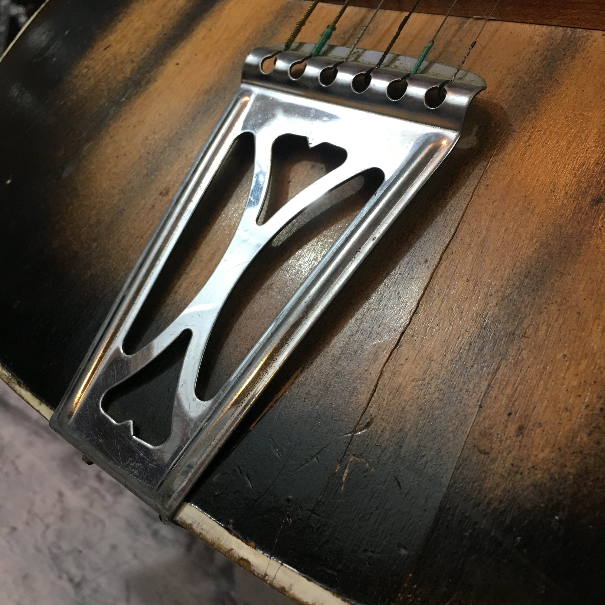 Harmony Stella Parlor Acoustic Guitar Flame Burst