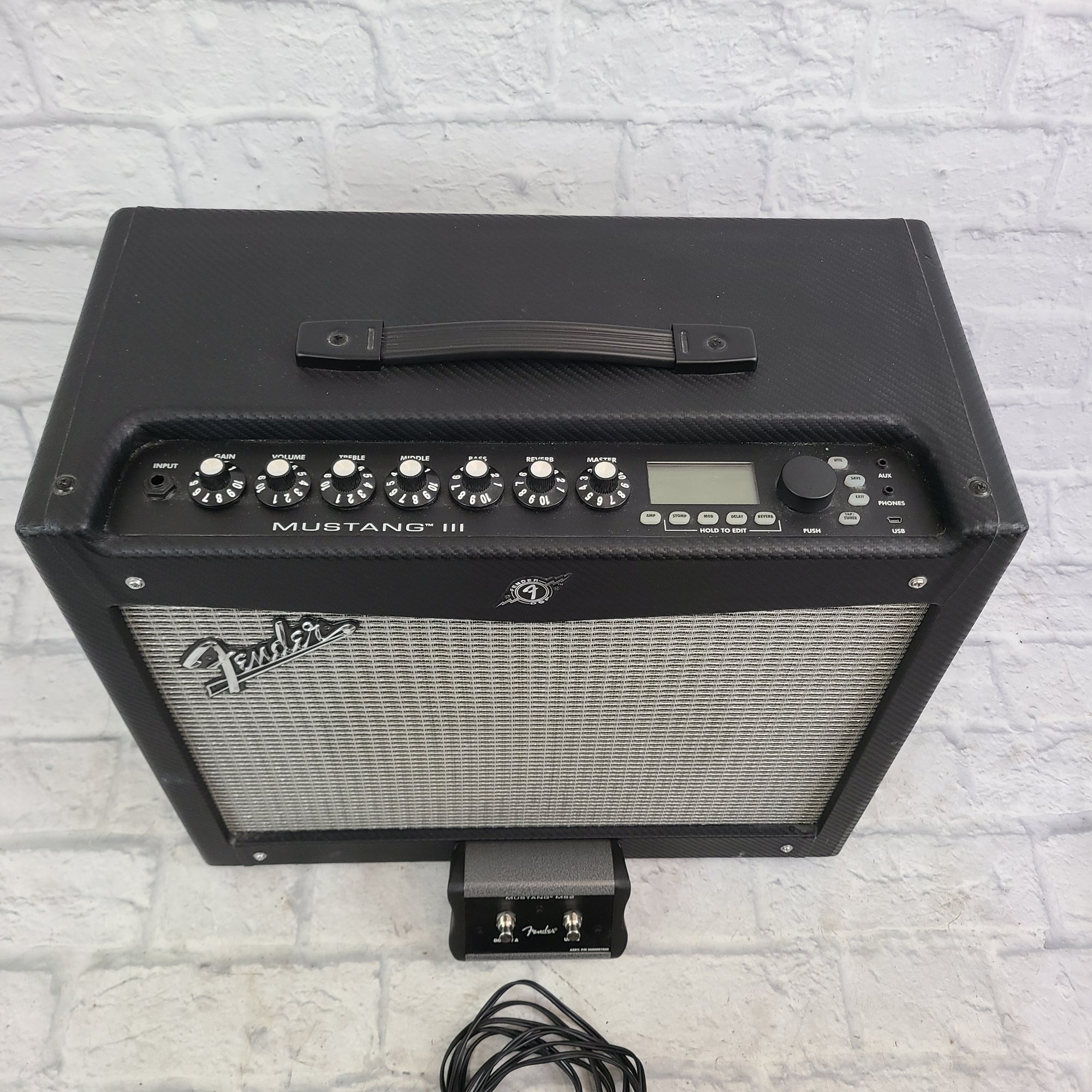 Fender Mustang III Modeling Guitar Combo Amp w/ footswitch