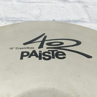 Paiste 402 18 Crash Ride Cymbal