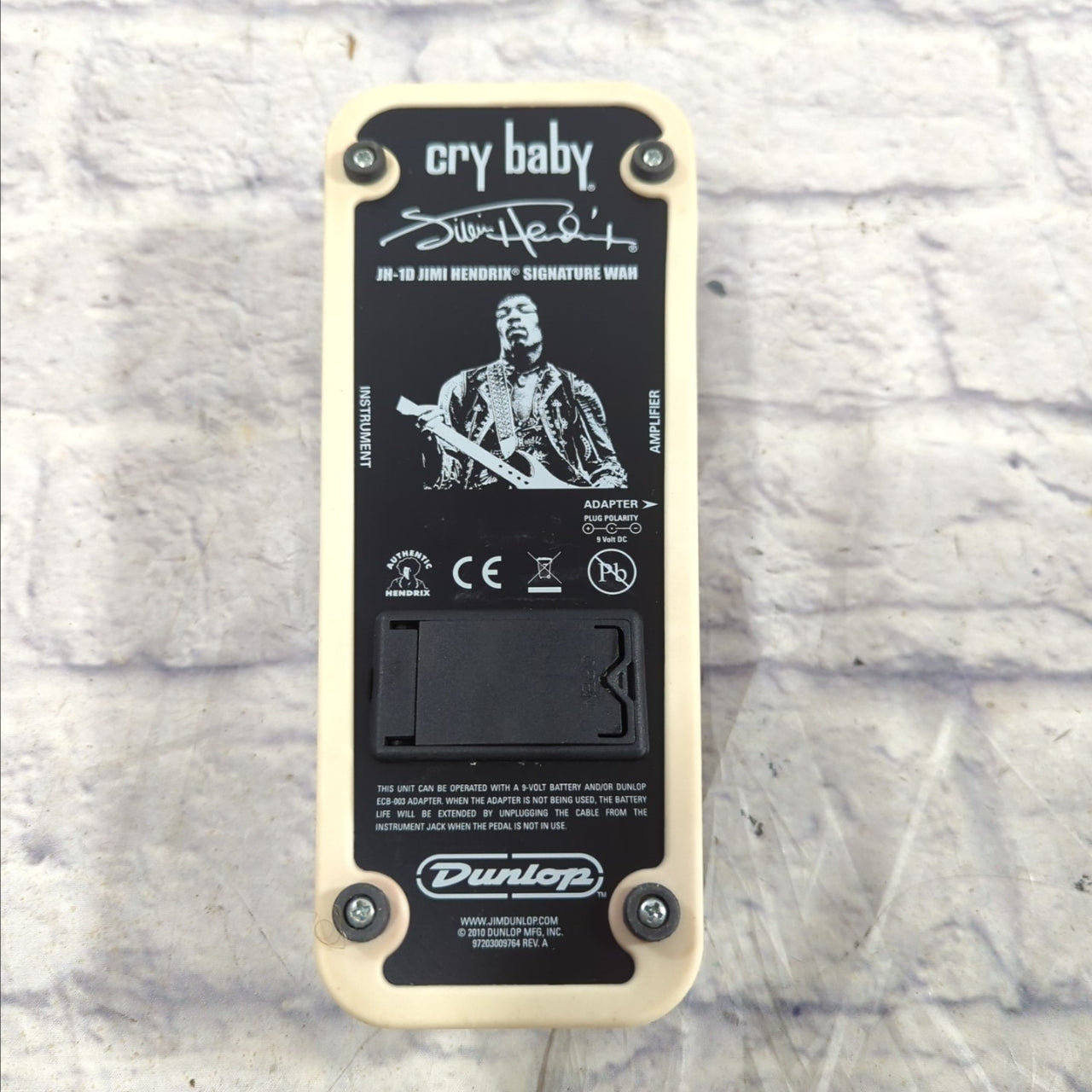 jimi hendrix wah pedal song Dunlop JH-1D Jimi Hendrix Crybaby Wah Pedal