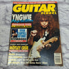 Guitar School September 1990 Yngwie Malmsteen Magazine with Tab