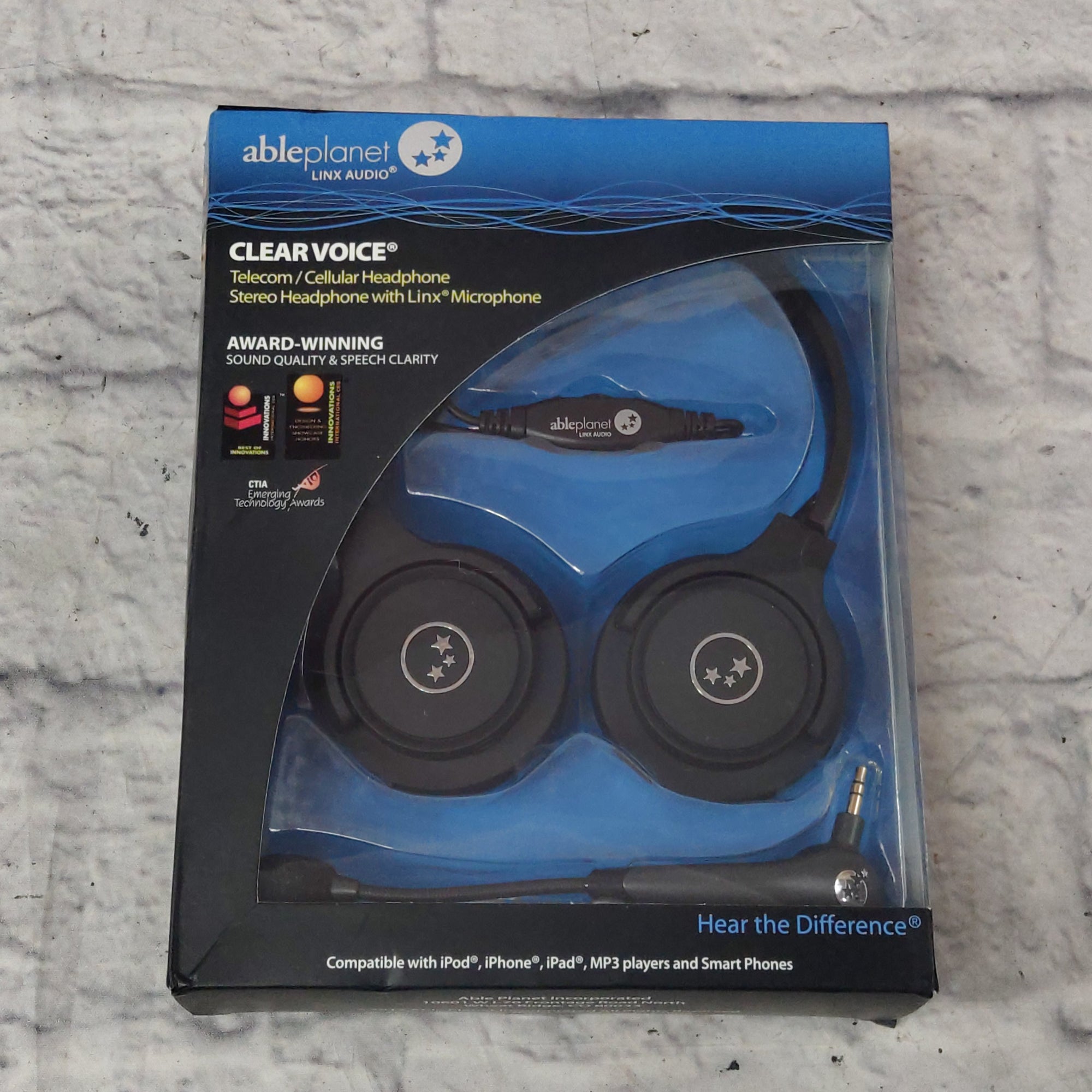Able Planet Linx Audio Clear Voice Telecom Headphones with Mic ...