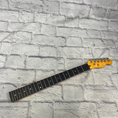 Unknown Telecaster Neck 22 Fret Maple Rosewood Abalone Neck