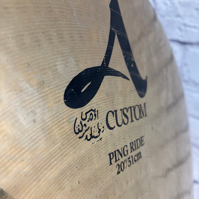 Zildjian A Custom 20 Ping Ride Cymbal