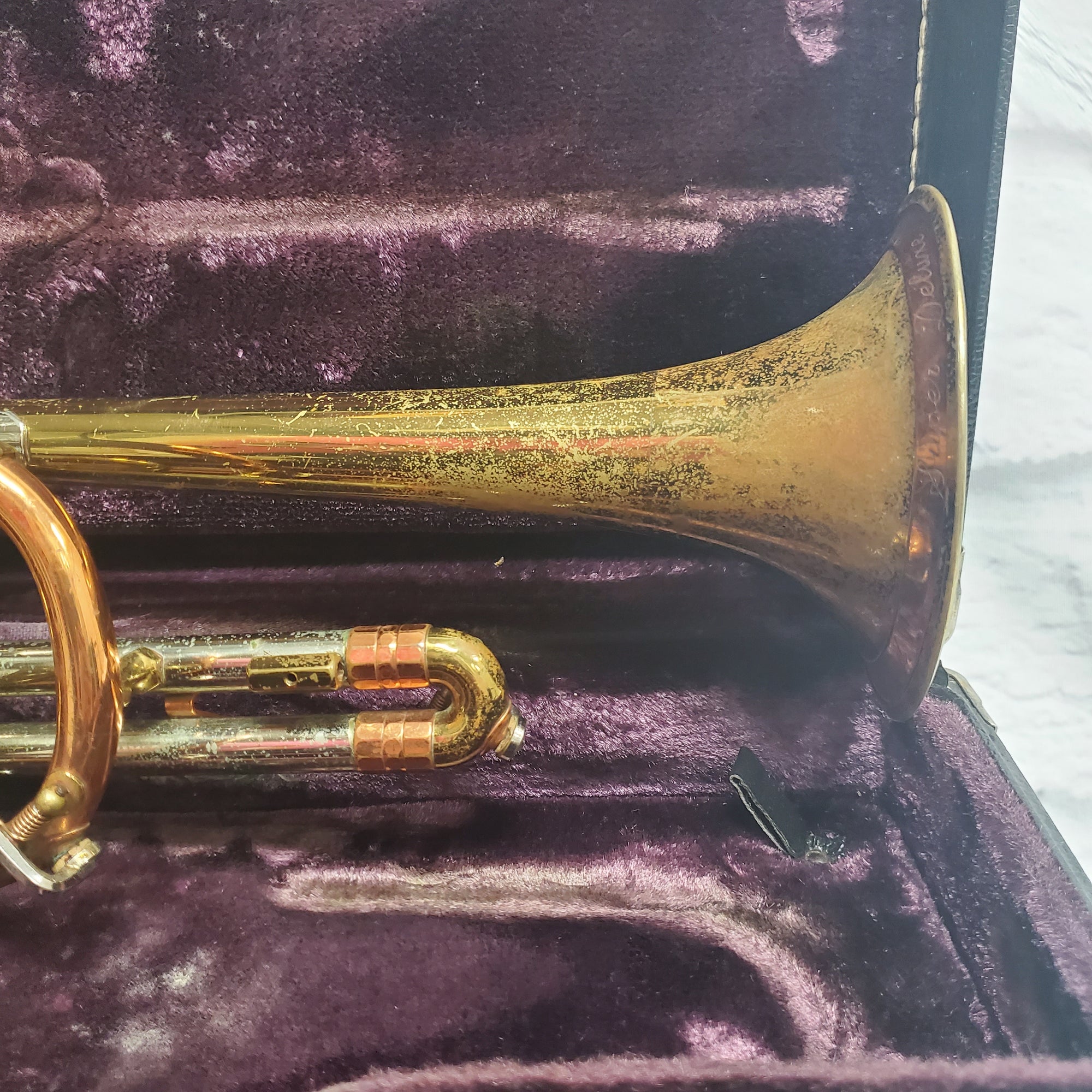 Vintage Getzen Super Deluxe Tone Balanced Cornet 1950s USA Elkhorn