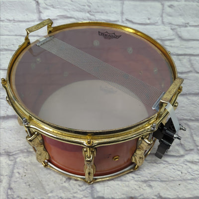 Slingerland 8x14" Magnum Model 702 10 Lug - Red Violin w/ Custom Brass Hardware