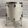 Vintage 1970s Slingerland 16 x 16 White Marine Pearl Floor Tom