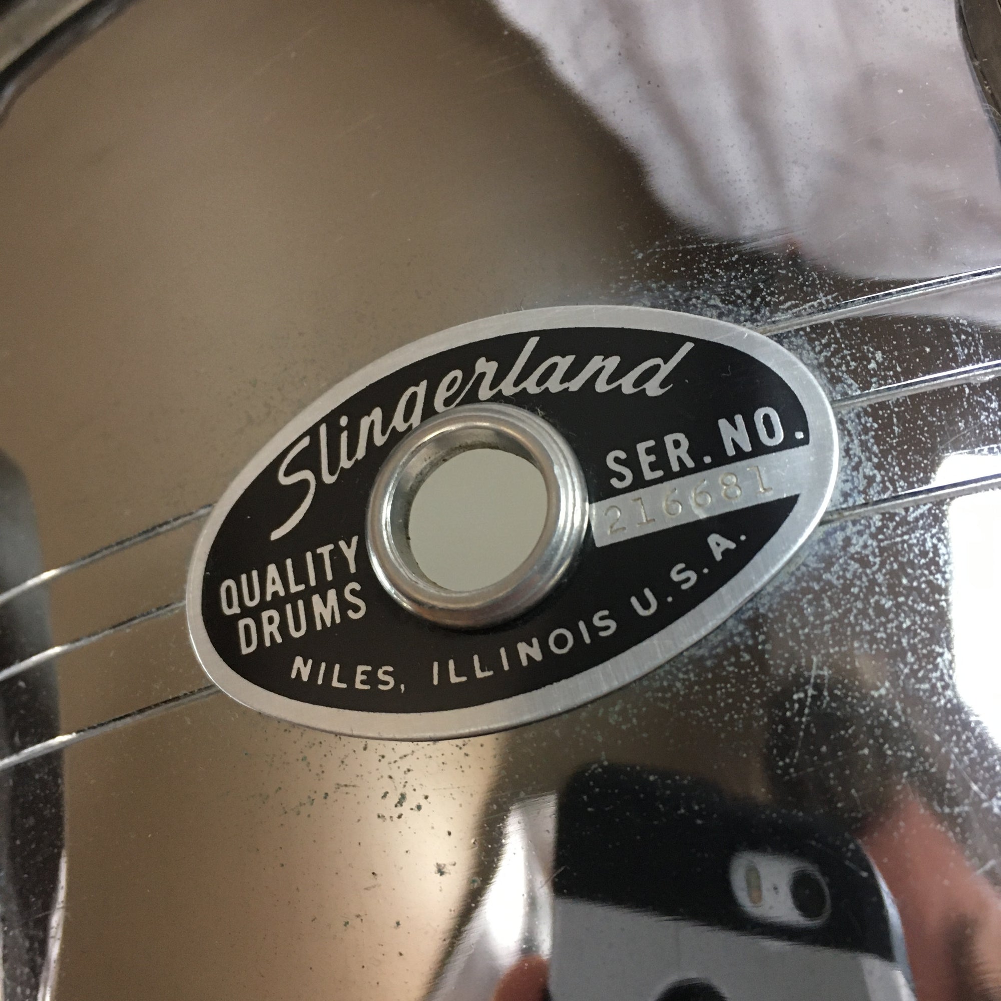 Vintage 1970s Slingerland Sound King COB 10-Lug Snare Drum