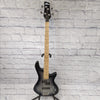 Pyle 4 String Bass Guitar w/ Built in Tuner - Silverburst