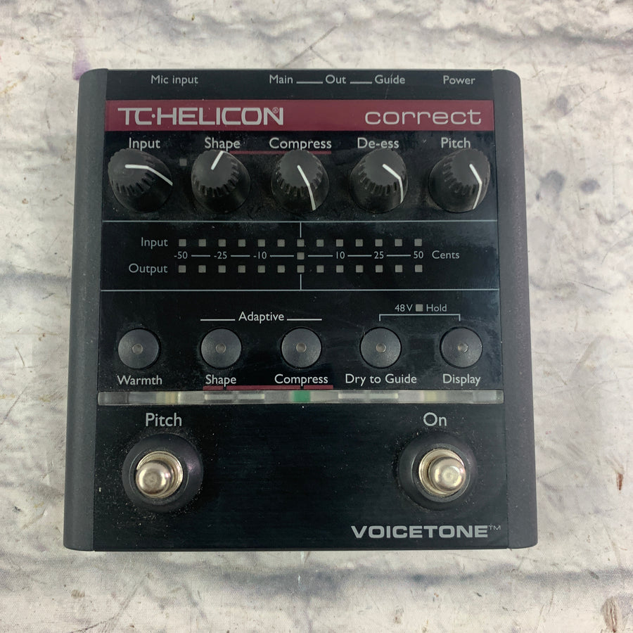 TC Helicon Voicetone Correct Pitch Correction and Vocal Effect Pedal