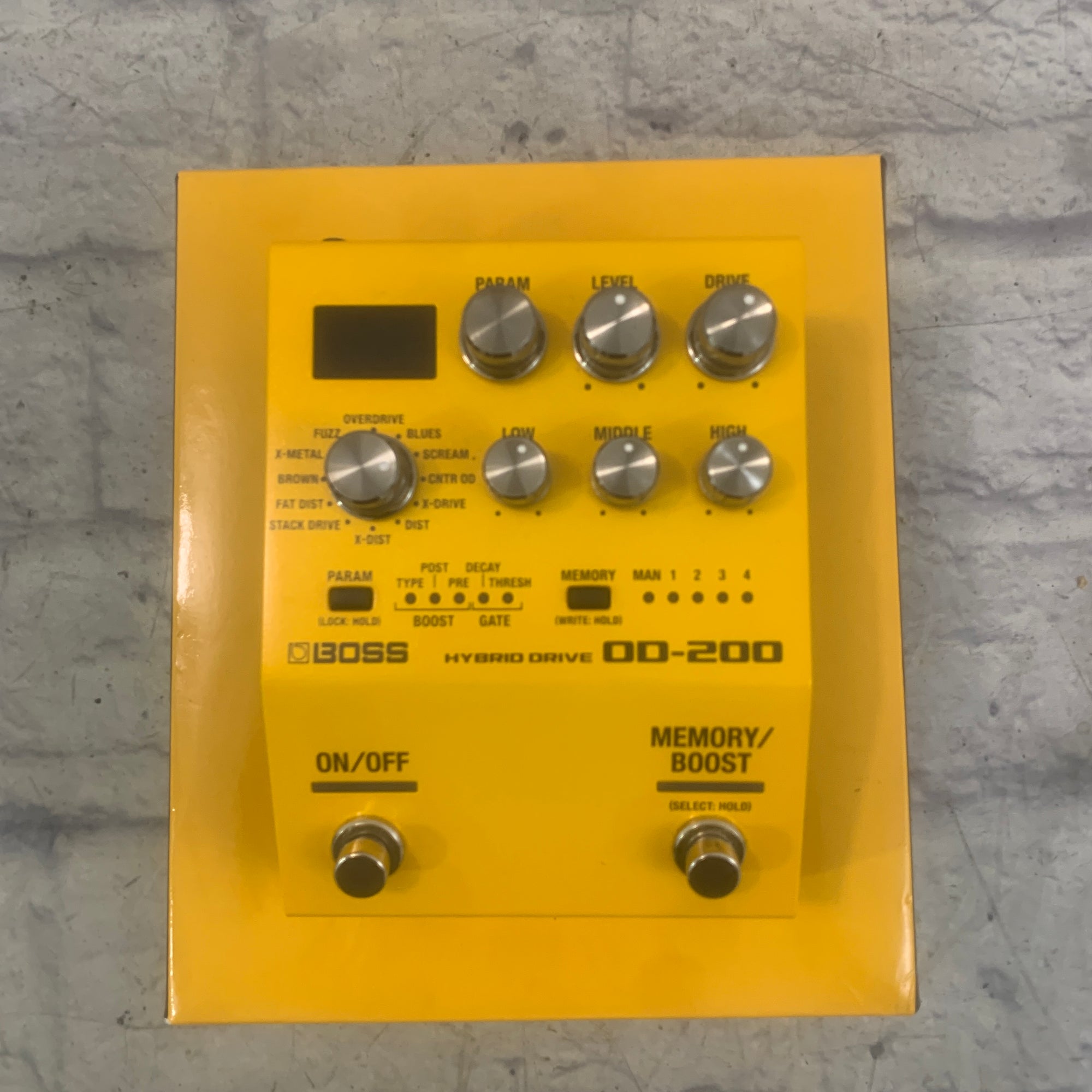 Boss OD-200 Hybrid Drive 12 Drive Overdrive/ Boost Pedal