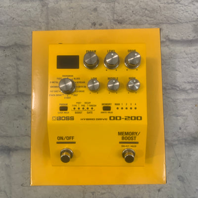 Boss OD-200 Hybrid Drive 12 Drive Overdrive/ Boost Pedal
