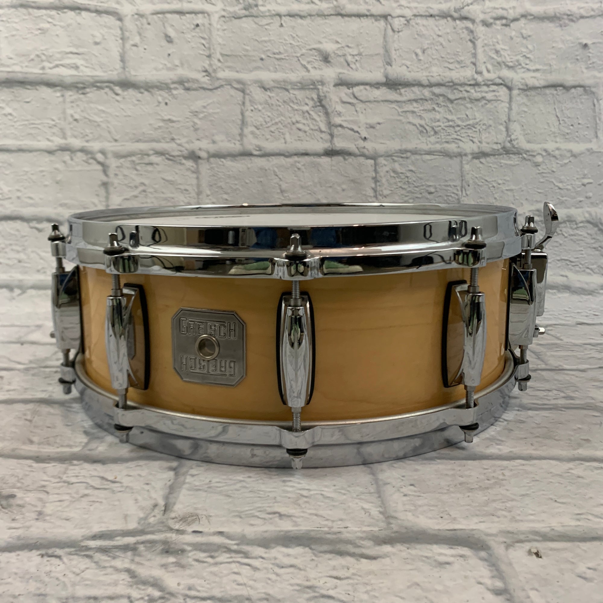 Gretsch Maple 5.5 x 14 Snare - Natural Finish Die Cast Hoops