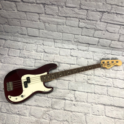 Fender 2004 Red Mexican 4 String Precision Bass