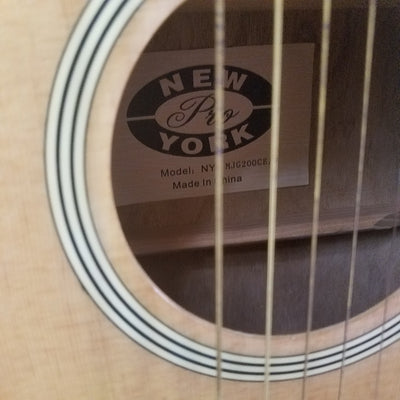 New York Pro MJ6200CE/N Acoustic Electric Guitar