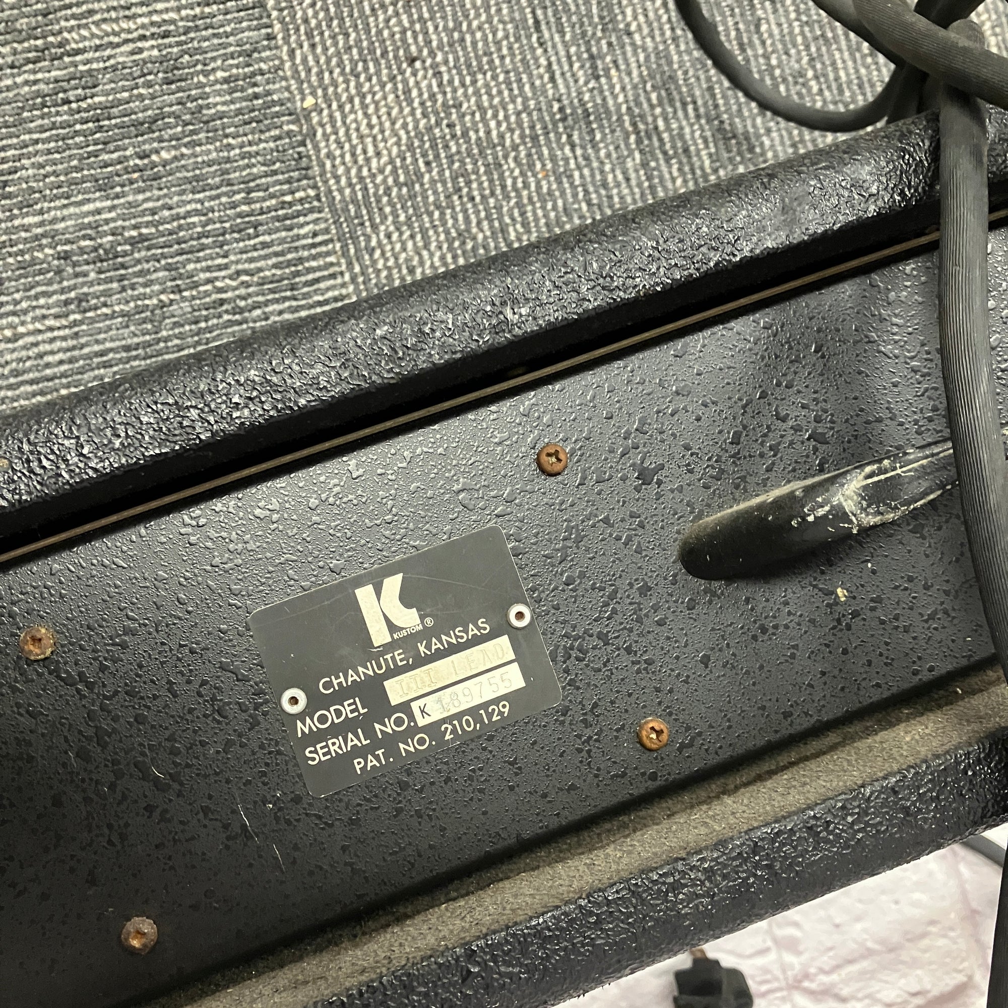 Kustom III Lead Guitar Amp Head Untested