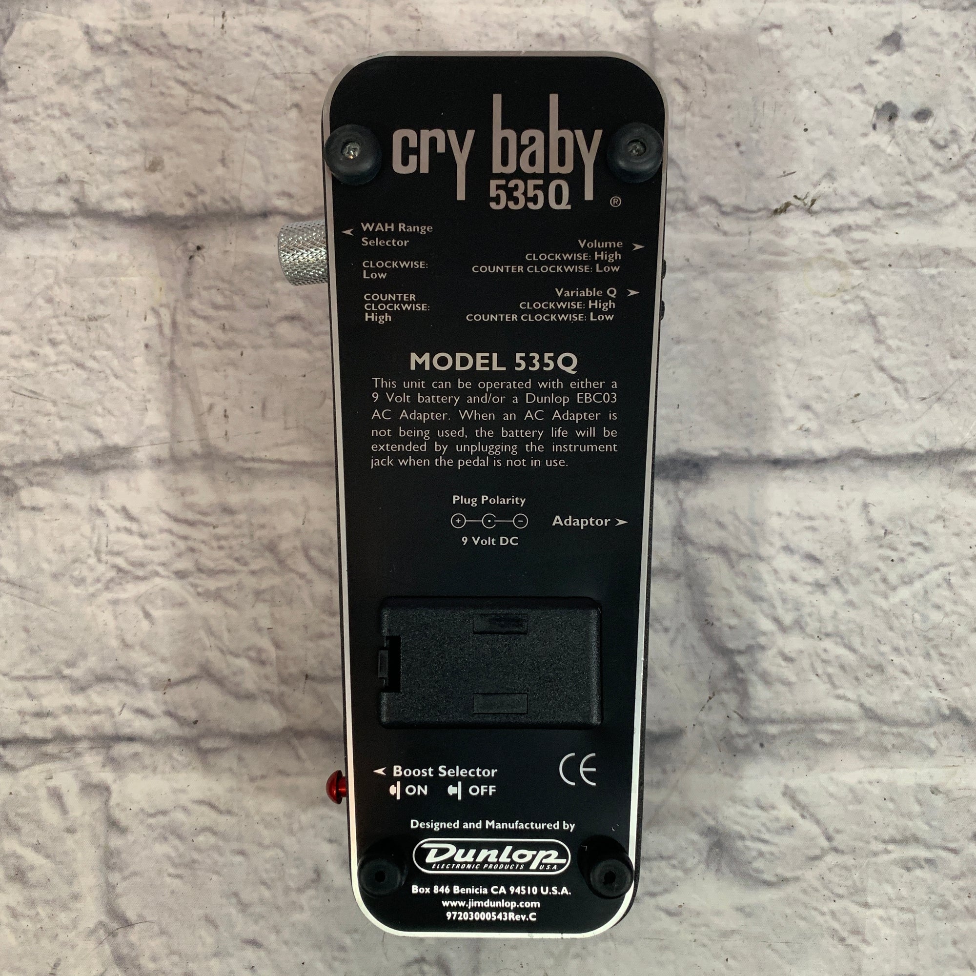 Dunlop 535Q Crybaby Wah Pedal