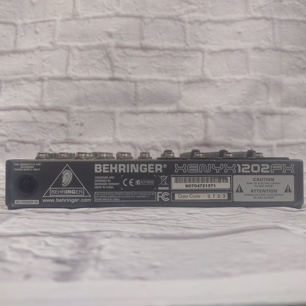 Behringer Xenyx 1202FX Mixer no power supply Evolution Music