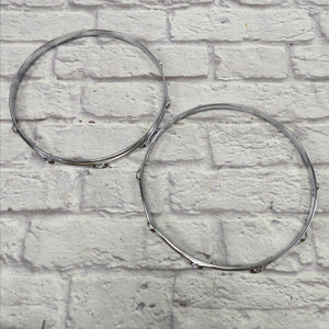 Vintage 1970s Ludwig Supraphonic 14” 10 Hole COS (Chrome over Steel) Top & Bottom Snare Drum 1.6mm Hoops / Rims