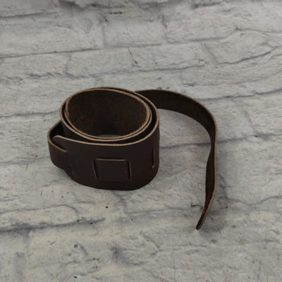 Unknown Brown Leather Guitar Strap