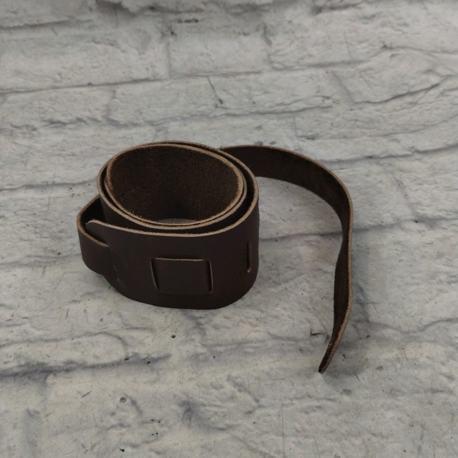 Unknown Brown Leather Guitar Strap