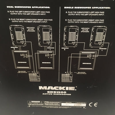 Mackie SRS1500 600W Active Powered Sub