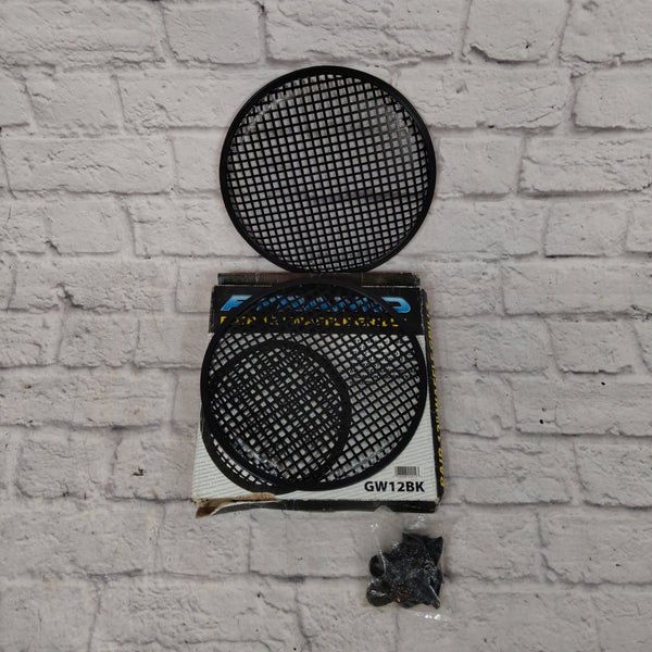 Pyramid GW12BK 12 Inch Waffle Speaker Grill Pair Evolution Music