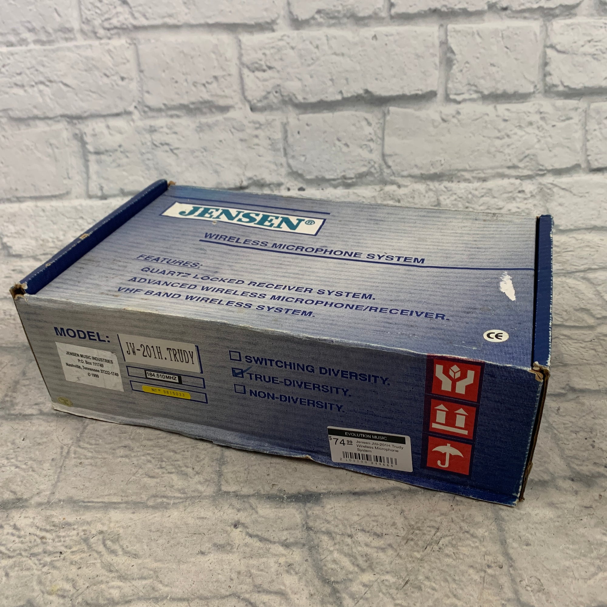 Jensen JW-201H Trudy Wireless Microphone System