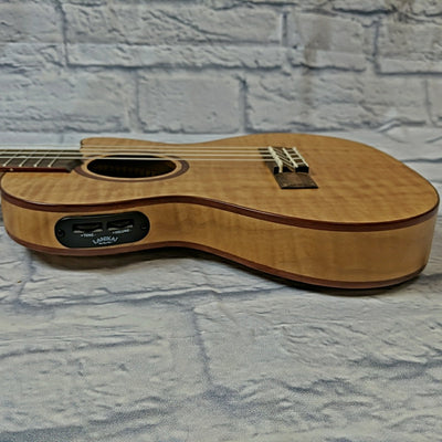 Lanikai FM-CETT Flamed Maple Thinline Ukulele with Fishman Pickup System
