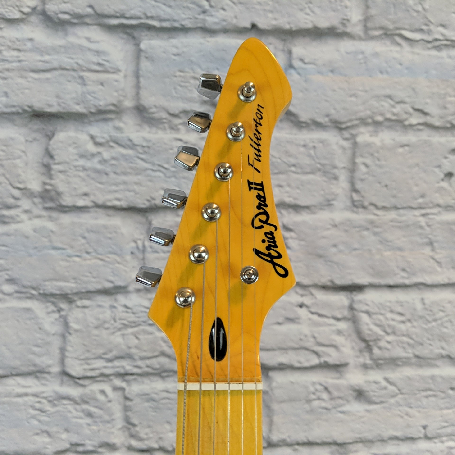Aria Pro II Fullerton Strat Electric Guitar - Black MIK