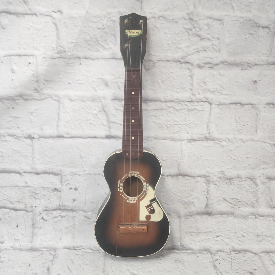 Harmony Vintage Stencil Ukulele Missing Tuning Peg