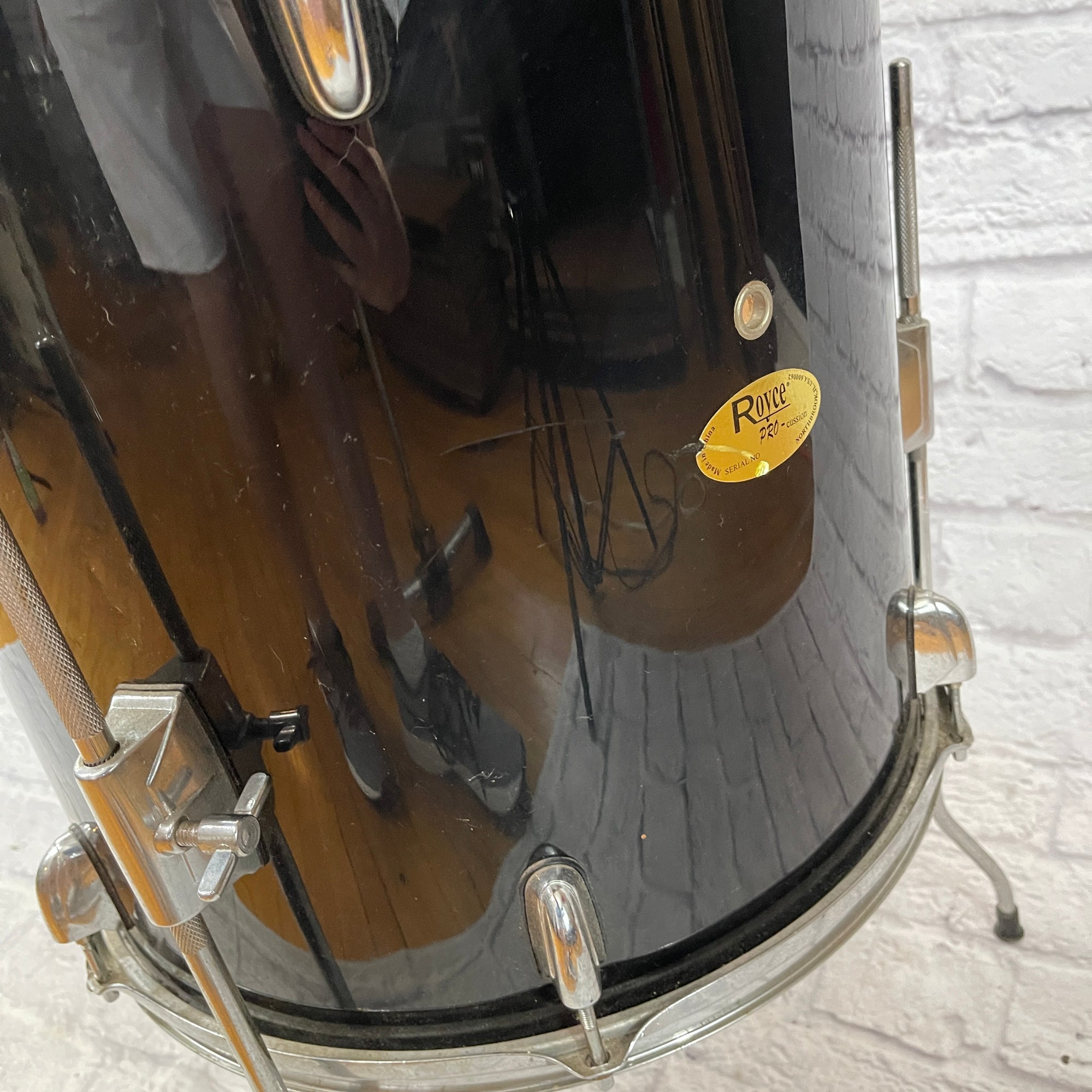 Royce 16 x 16 Black Floor Tom