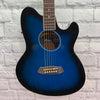 ** Ibanez Talman TCY10E Acoustic-Electric Guitar Transparent Blue Sunburst