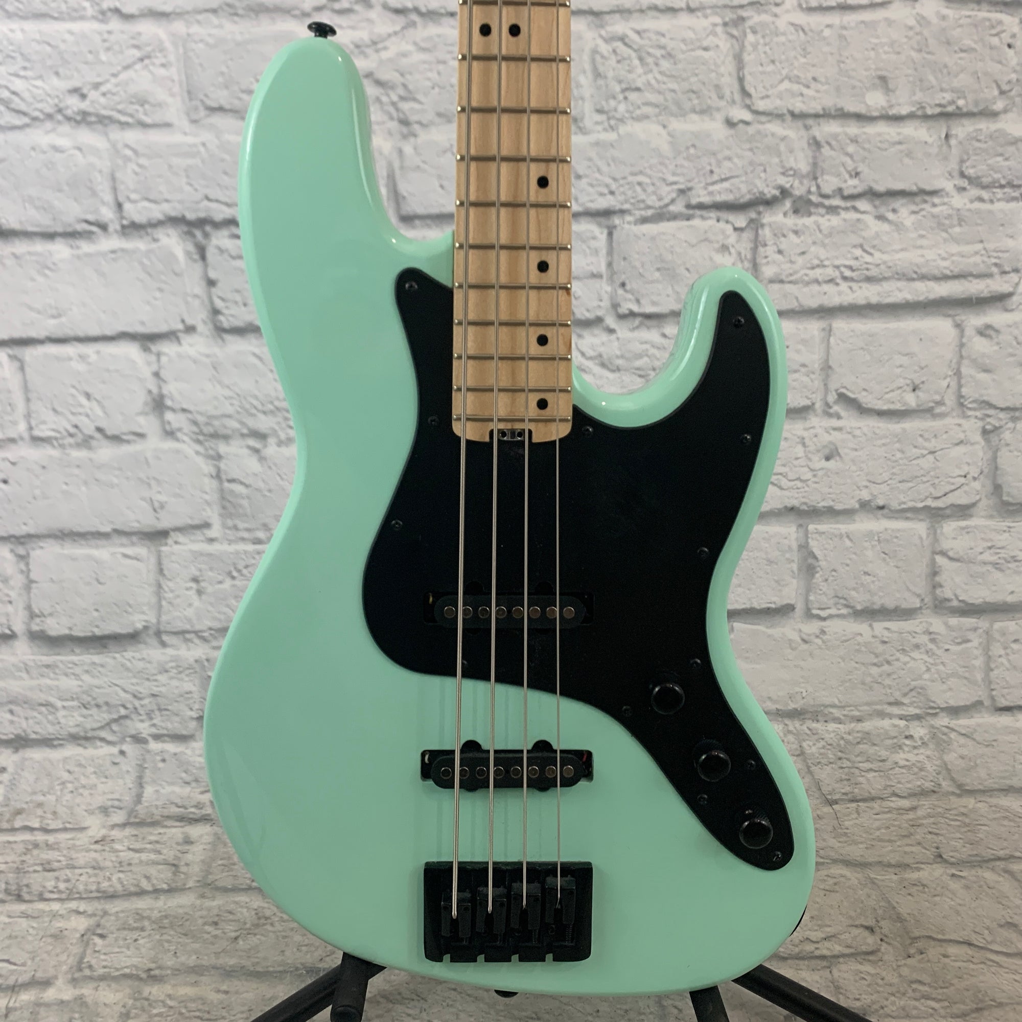 Schecter J4 Diamond Series 4 String Bass - Sea Foam Green