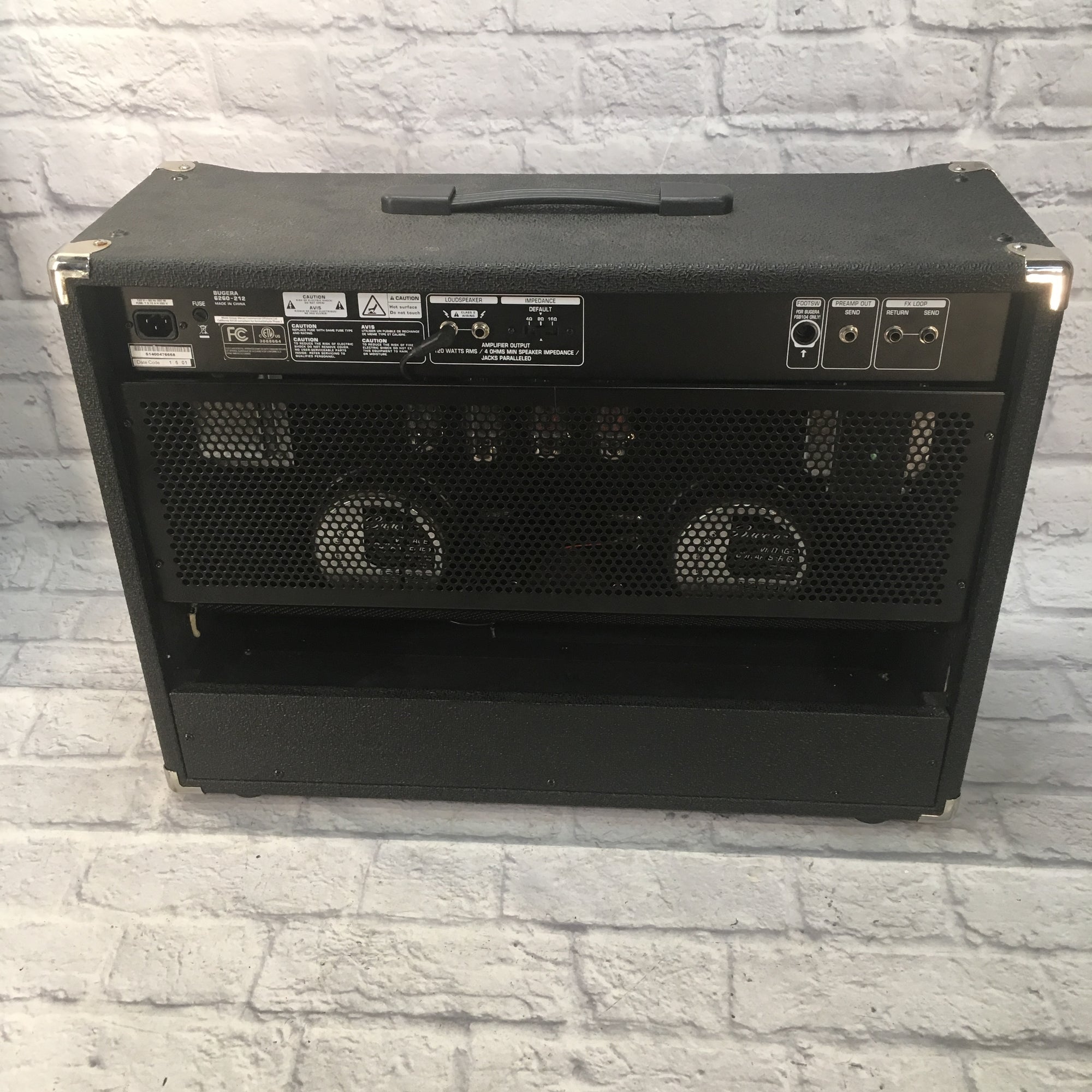 Bugera 6260 120w 212 Combo Amp w Footswitch