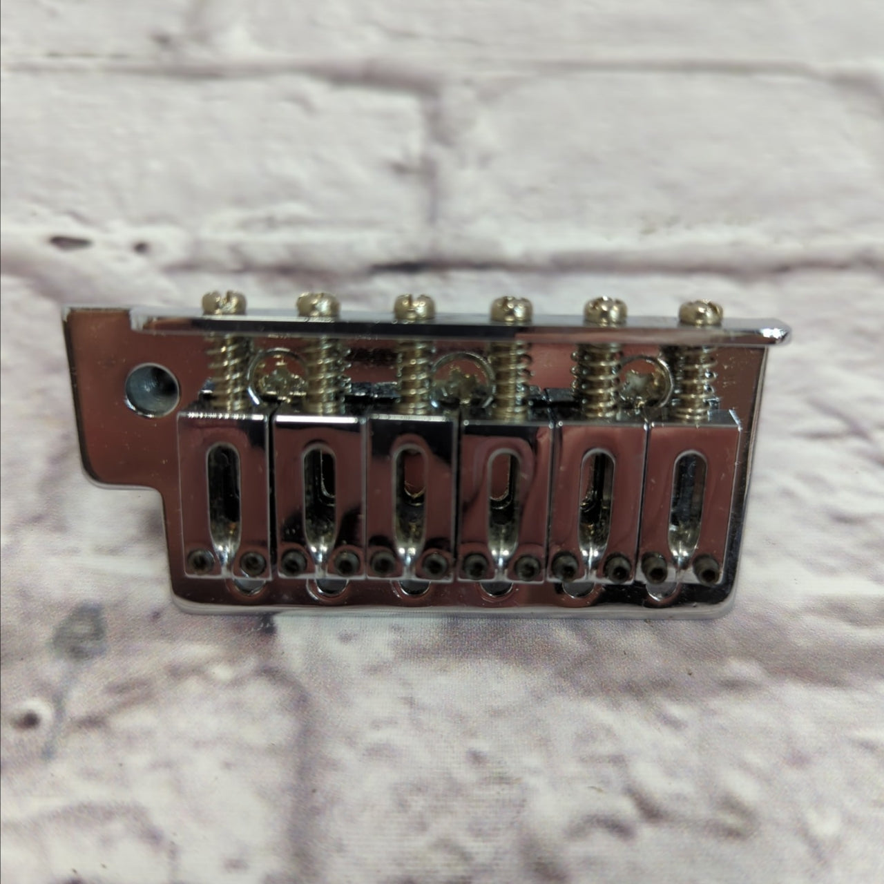 Unknown Stratocaster Tremolo Bridge Block with Saddles