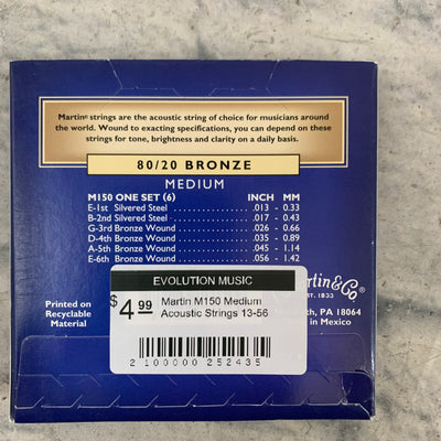 Martin M150 Medium Acoustic Strings 13-56