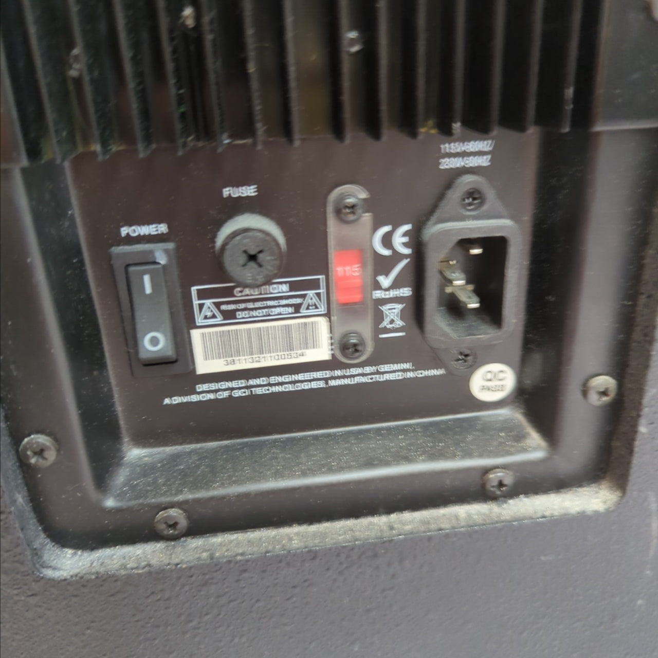 Gemini GVX15P 15 Powered Speaker