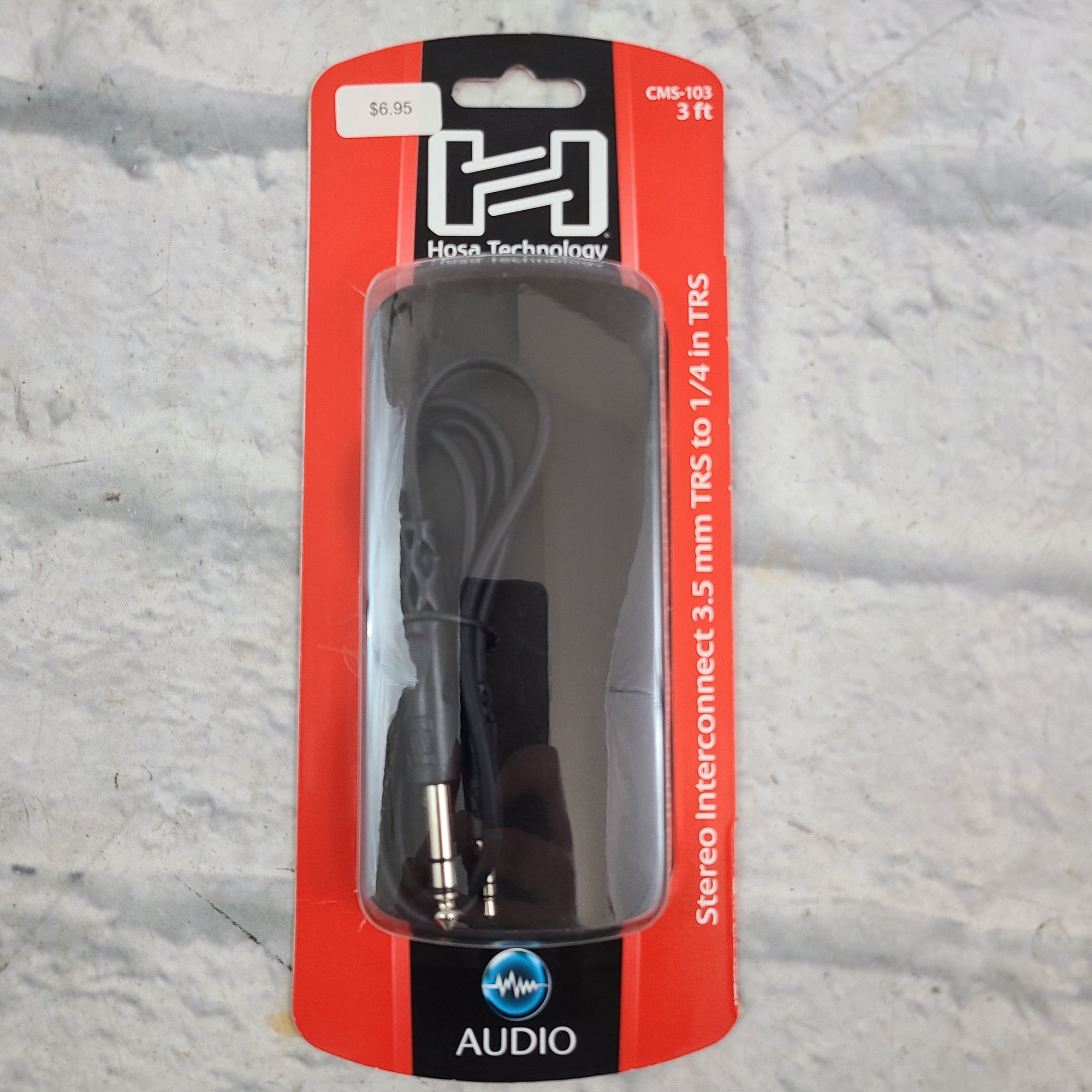 Hosa 3ft Stereo Interconnect 3.5mm TSR to 1/4 In TRS