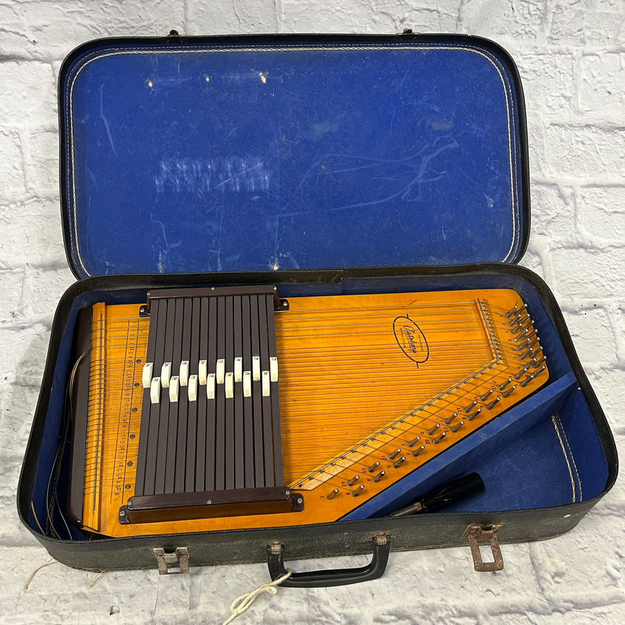 Silvertone Autoharp by Oscar Schmidt with Case