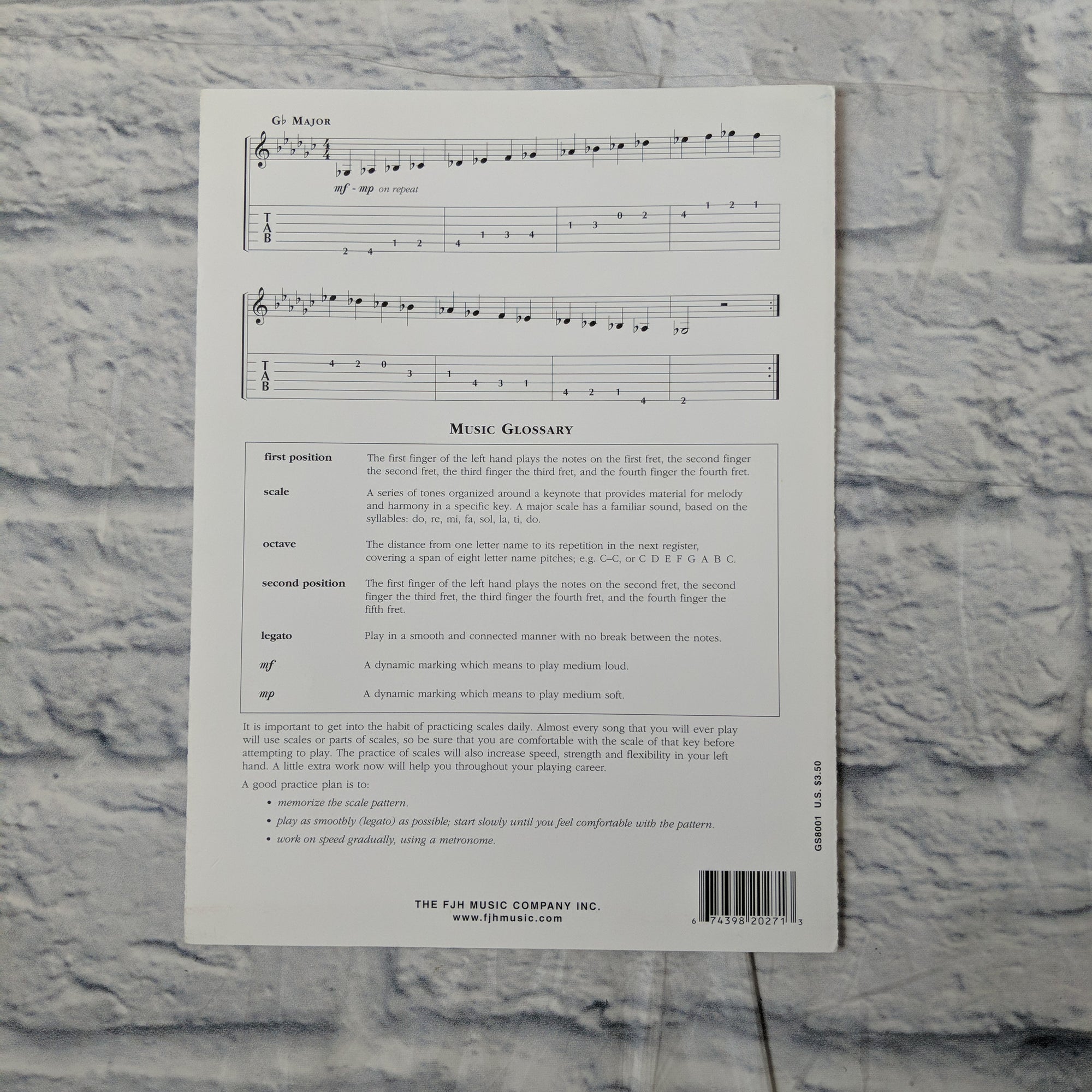 No. 1, First Position Major Scales
