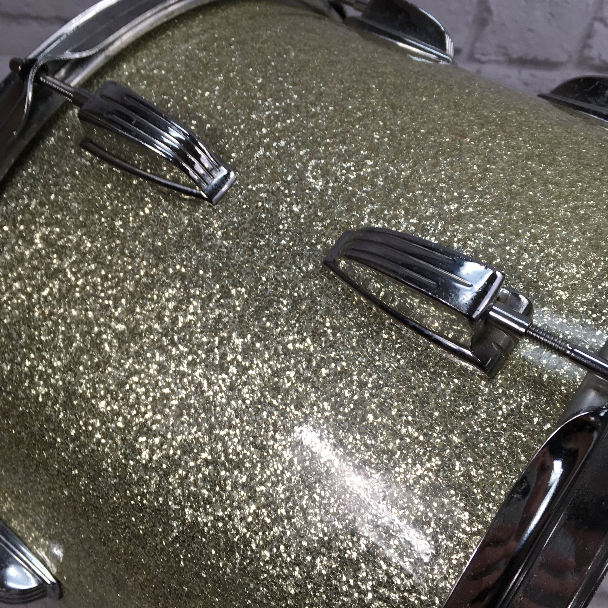Vintage Ludwig 14x10 Silver Sparkle Tom