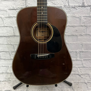 Vintage MIK Lotus L-107 Acoustic Guitar w/ Chipboard Case