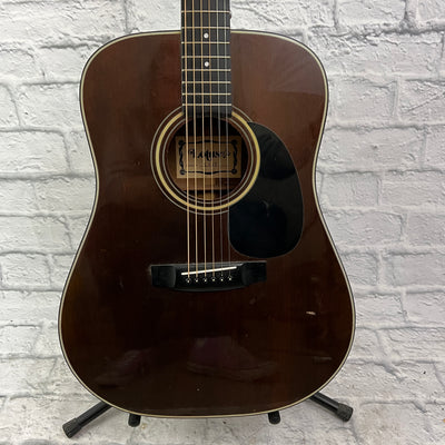 Vintage MIK Lotus L-107 Acoustic Guitar w/ Chipboard Case