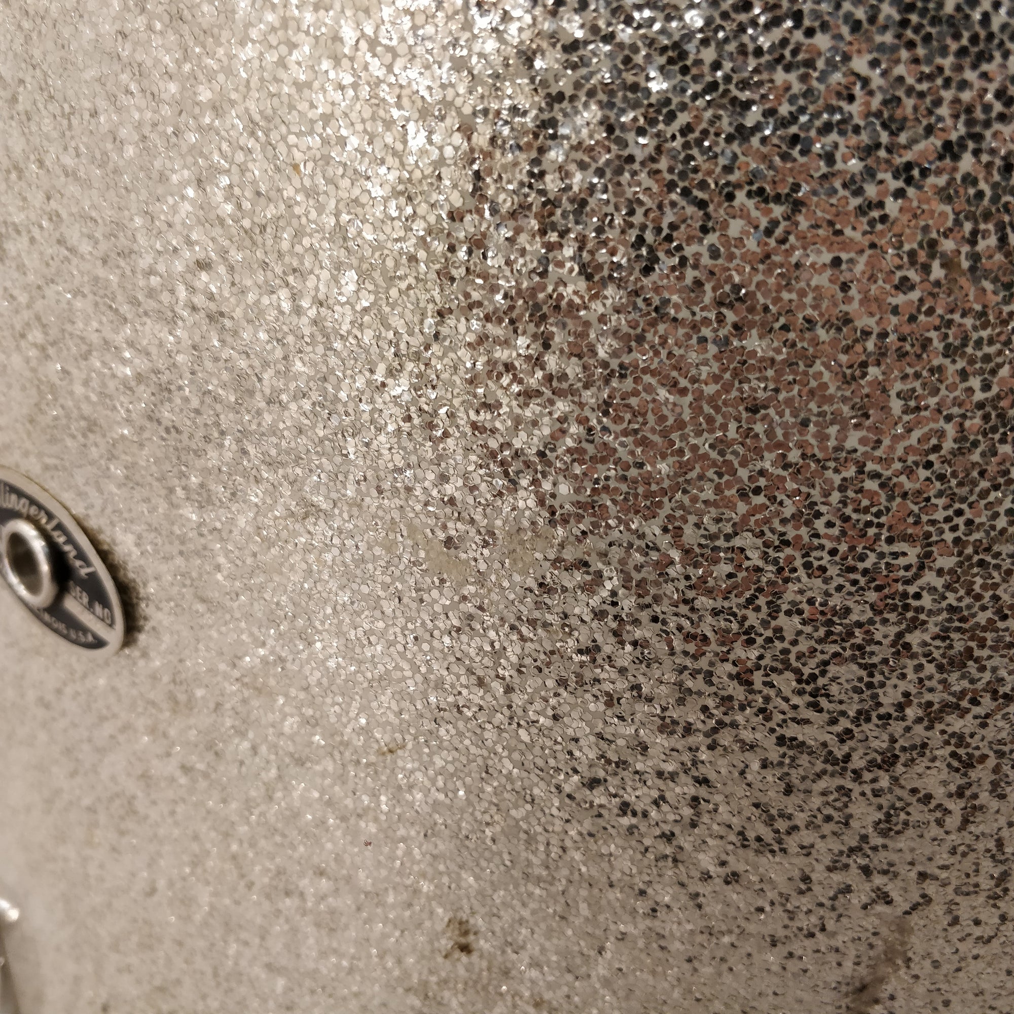 Vintage Late 60s Slingerland 16x16 Silver Sparkle Floor Tom