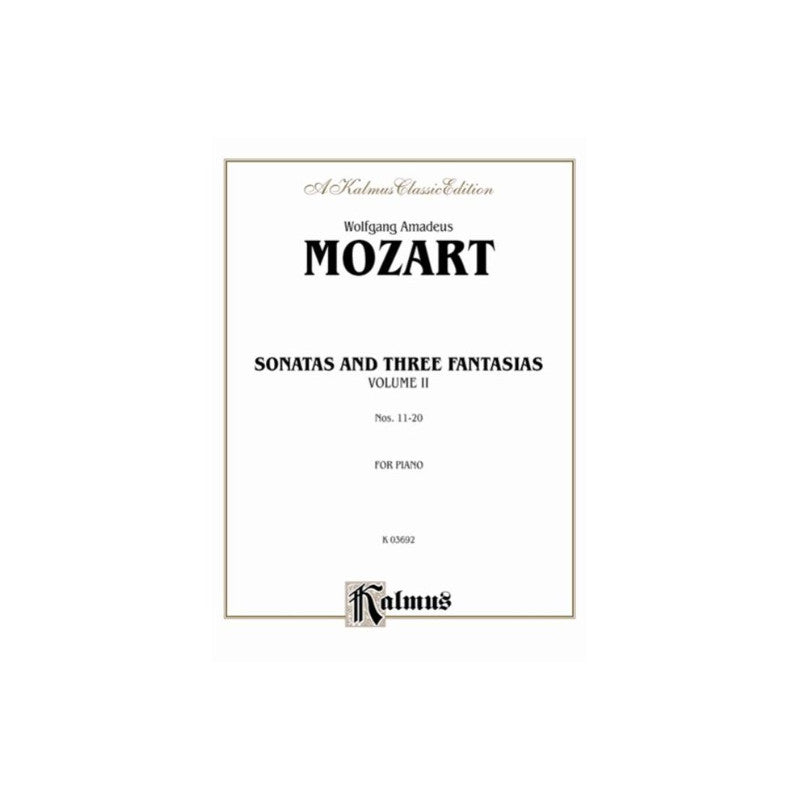 Mozart Sonatas and Three Fantasias Volume II