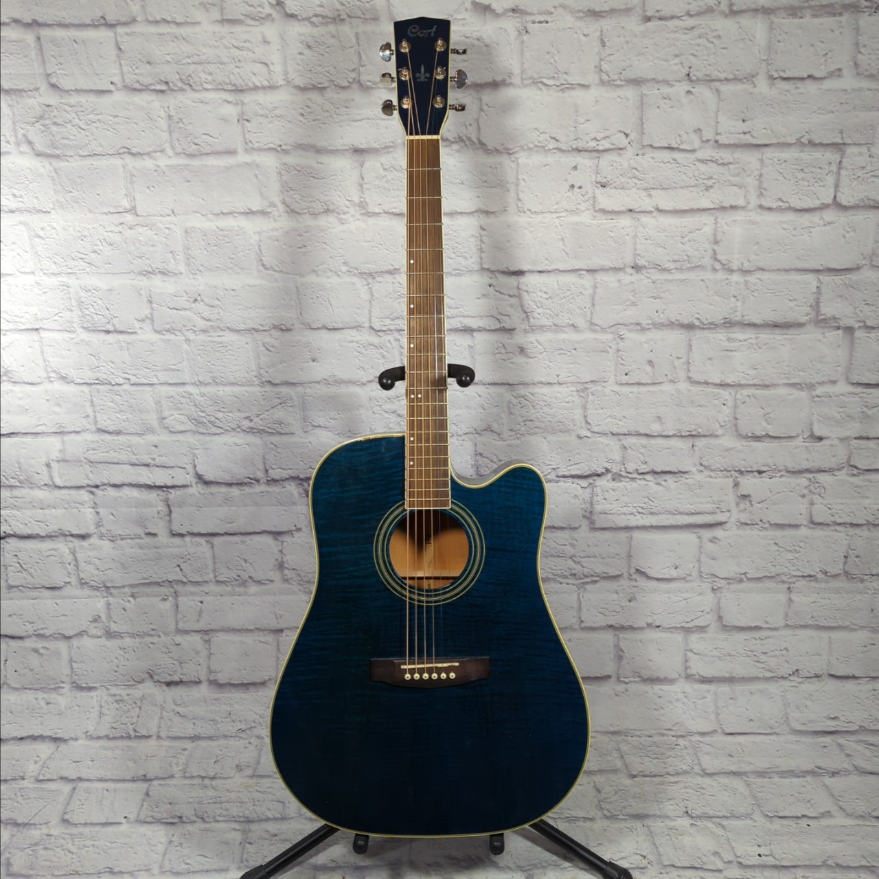 Cort MR 727F Korean Dreadnought  Blue Acoustic Guitar