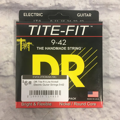 DR Tite Fit Lite Nickel Electric Guitar Strings 9-42